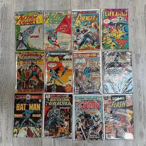 37 Vintage Comics Books 60's, 70's, 80's Avengers, Batman, Superman, Spiderman